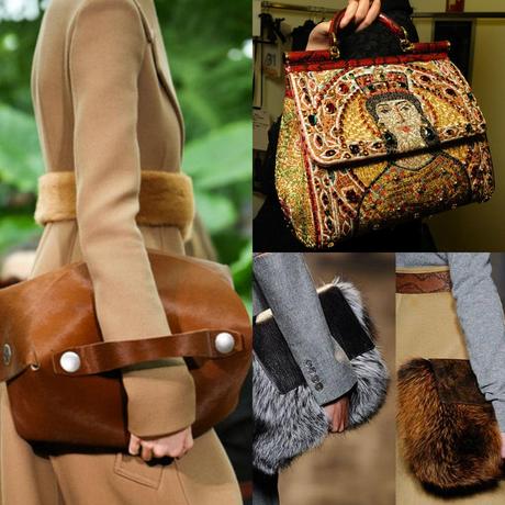 Bolsos de mano con pelos