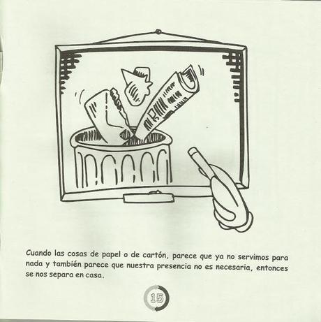 Papelete y Cartoncillo ( cuento coloreable del reciclaje)