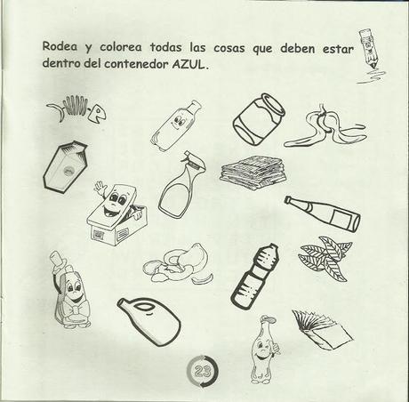 Papelete y Cartoncillo ( cuento coloreable del reciclaje)