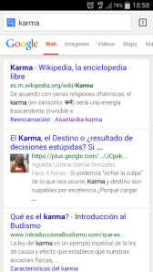 “Cosas que nadie te dice” 2 meses después. karma en google