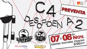 Programada Función Extra para Concierto C4 Desorden A2 Concierto C4 desordenados