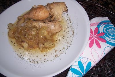 POLLO CON MANZANA