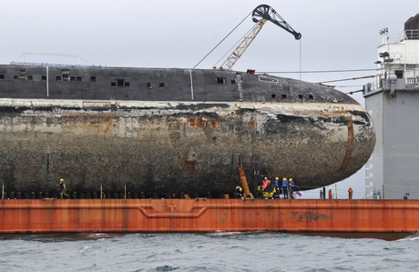 Desmantelamiento de submarinos nucleares rusos.