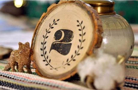 Tutorial: Numera las mesas de tu boda con troncos de madera