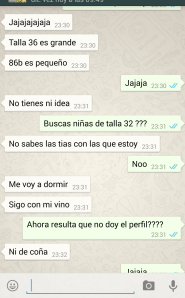 conversaciones tinder y whastapp