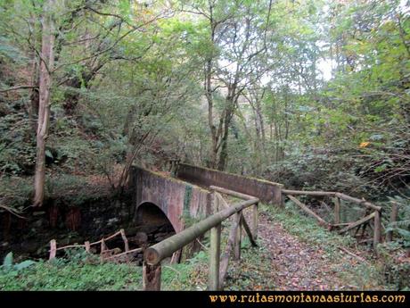 Ruta La Nueva San Justo: Puente sobre arroyo en el camino