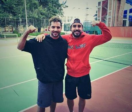 David Bisbal y Fernando Alonso