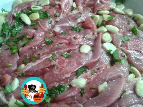 Chuletas de pavo con almendras Chuletas de pavo con almendras