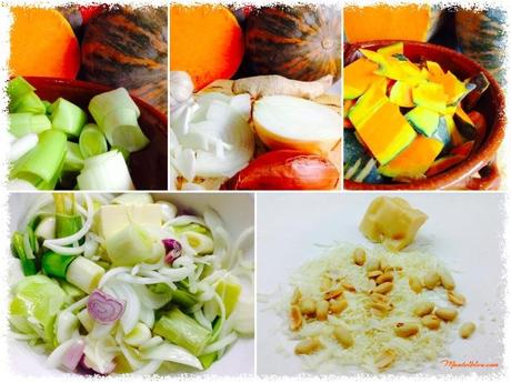 Sopa de calabaza con crujiente de queso y cacahuetes Sopa de calabaza con crujiente de queso y cacahuetes elaboracion_Fotor