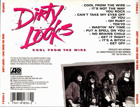 COOL FROM THE WIRE - Dirty Looks, 1988. Crítica del álbum. Reseña. Review.