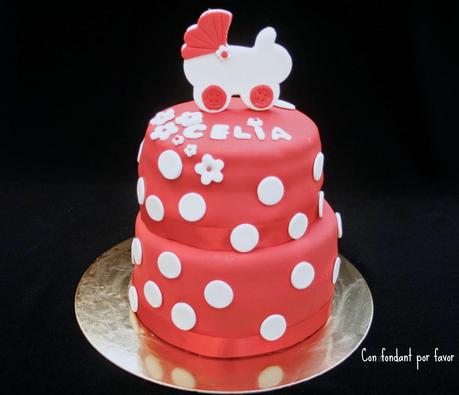 Tarta flamenca para un bautizo Tarta flamenca para un bautizo