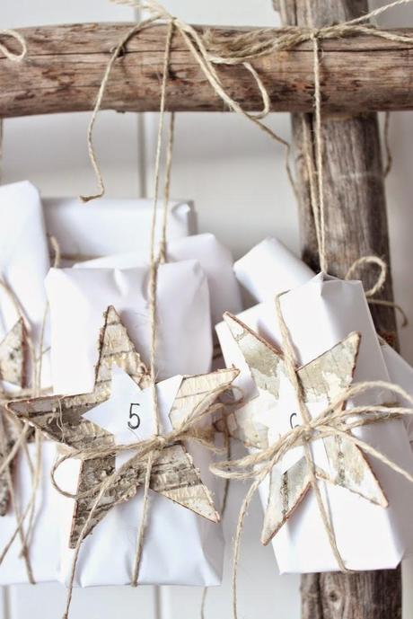 Calendarios de Adviento, colgados de las ramas. calendario de adviento_5