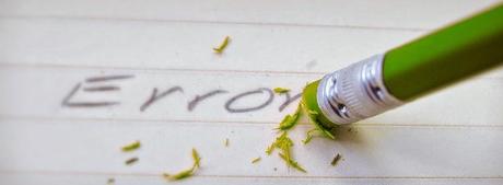 Errores en los escritores error, borrar, corregir, novato