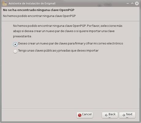 Como cifrar tus correos enviados con Thunderbird Asistente de Enigmail, claves PGP