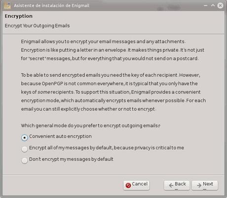 Como cifrar tus correos enviados con Thunderbird Enigmail Encryption
