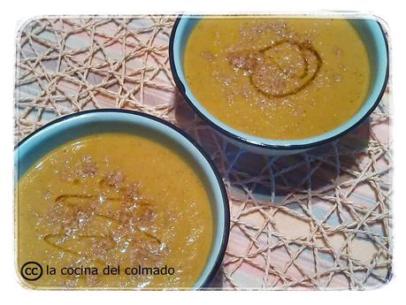 Crema de zanahoria con curry y jengibre Crema de zanahoria con curry y jengibre