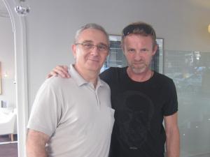 Con Jo Nesbø. Imagen de archivo.