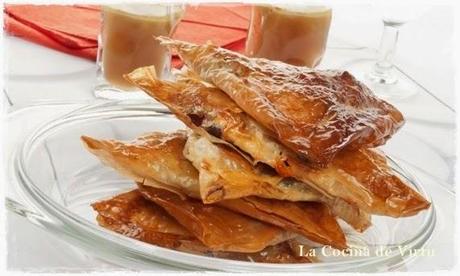 Pañuelos de Cecina y Queso en Pasta Filo Pañuelos de Cecina y Queso en Pasta Filo