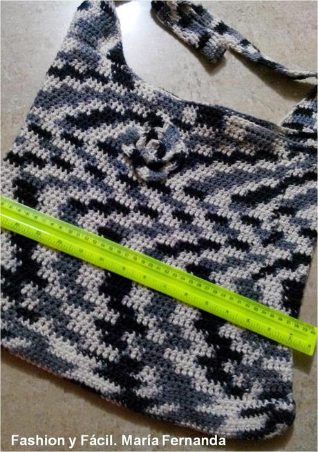 Tejer a ganchillo una cartera o bolso tipo bandolera yin yang (A crocheted bag yin yang)