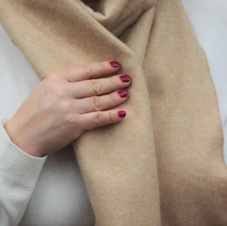 Yo, dos bufandas diferentes, un nuevo bolso y gafas Yo, dos bufandas diferentes, un nuevo bolso y gafas