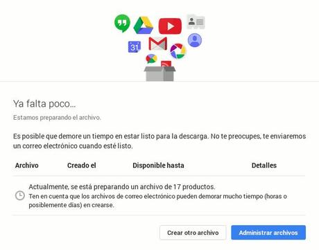 Como descargar todos tus datos de Google