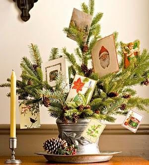 Decora con postales navideñas Decora con postales navideñas