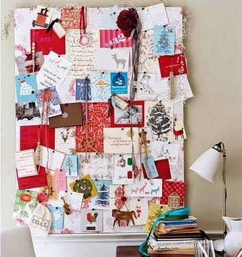 Decora con postales navideñas Decora con postales navideñas