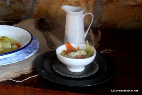 Porrusalda con Bacalao byJose y byMarga, de Cuchara y/o de Tapa o Aperitio Porrusalda con Bacalao byJose y byMarga, de Cuchara y/o de Tapa o Aperitio