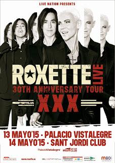 Roxette en Madrid y Barcelona en mayo de 2015