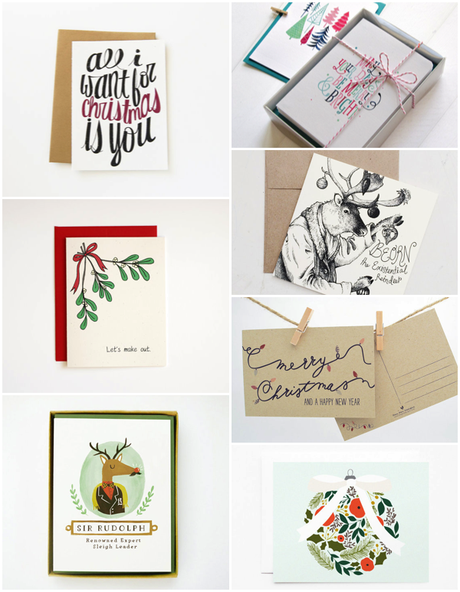 Etsy finds. Christmas cards