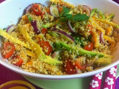 Ensalada De Quínoa Con Mango Y Aguacate Ensalada De Quínoa Con Mango Y Aguacate