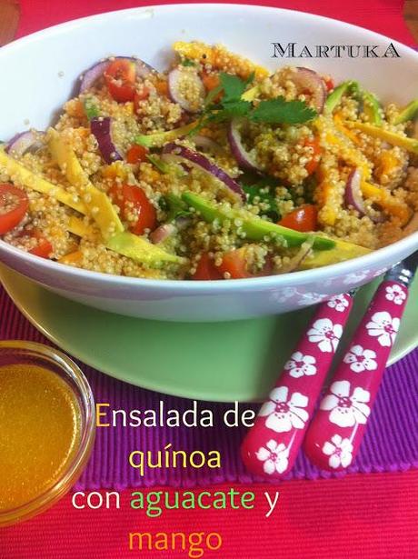 Ensalada De Quínoa Con Mango Y Aguacate Ensalada De Quínoa Con Mango Y Aguacate