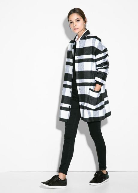 Llegó el frío...¡Abrígate con estilo!: Tendencias en abrigos. Abrigo lana cuadros