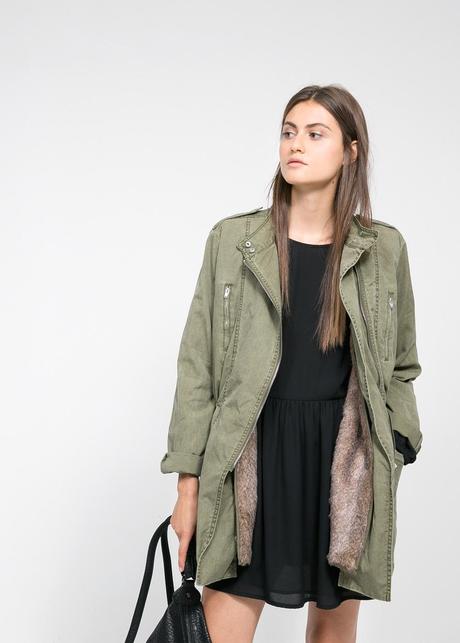 Llegó el frío...¡Abrígate con estilo!: Tendencias en abrigos. Parka chaleco pelo