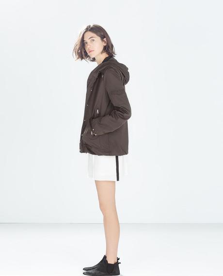 Llegó el frío...¡Abrígate con estilo!: Tendencias en abrigos. Imagen 1 de PARKA FRUNCE BAJO de Zara