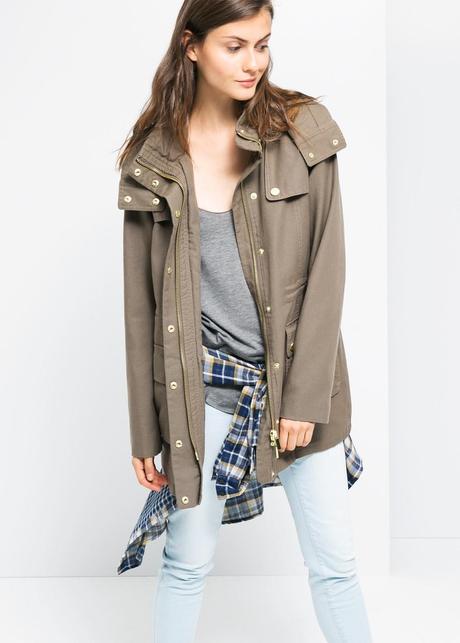 Llegó el frío...¡Abrígate con estilo!: Tendencias en abrigos. Parka militar tencel