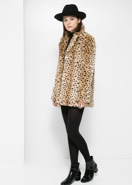 Llegó el frío...¡Abrígate con estilo!: Tendencias en abrigos. Abrigo leopardo pelo