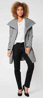 Llegó el frío...¡Abrígate con estilo!: Tendencias en abrigos. Abrigo en gris