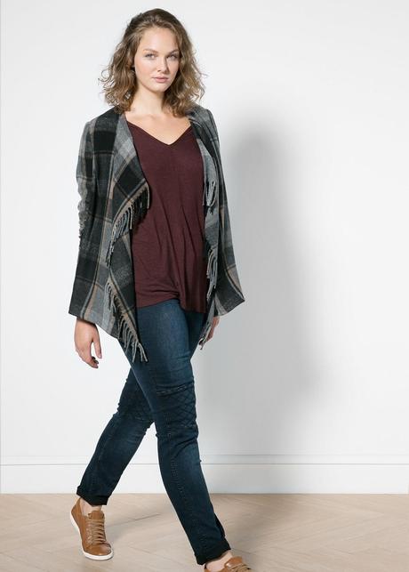 Llegó el frío...¡Abrígate con estilo!: Tendencias en abrigos. Abrigo lana flecos