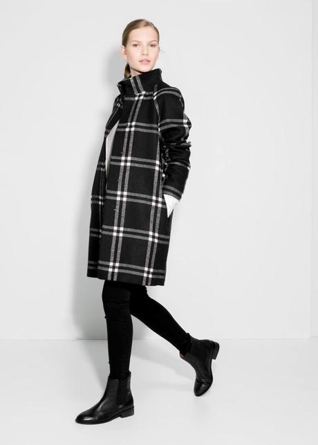 Llegó el frío...¡Abrígate con estilo!: Tendencias en abrigos. Abrigo cuadros lana