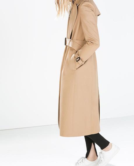 Llegó el frío...¡Abrígate con estilo!: Tendencias en abrigos. TRENCH LARGO ALGODÓN