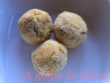 Bolas de batata con queso Bolas de batata con queso