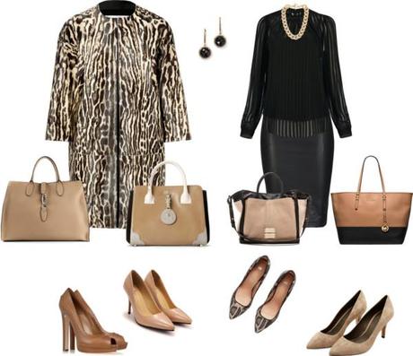 Animal print, negro y nude oficina Animal print, negro y nude oficina