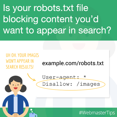 Tu archivo robots.txt puede estar bloqueando contenido de tu sitio Tu archivo robots.txt puede estar bloqueando contenido de tu sitio