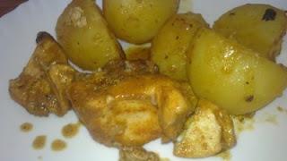 Pollo con patatas, con Maggi directo al horno pollo con patatas a la campesina