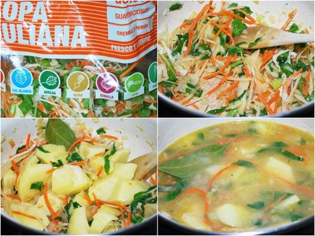 Patatas guisadas con verdura Patatas guisadas con verdura