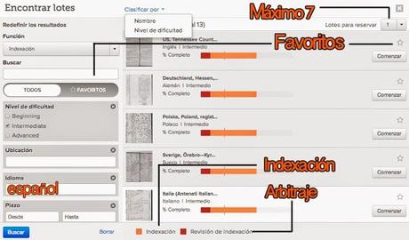 FamilySearch Indexing 2014 para tablets... analizado paso a paso.