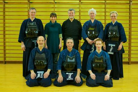 El Comité del Butokukan Kendo y Iaido Bruselas. Sari Turunen es la primera por la izquierda.