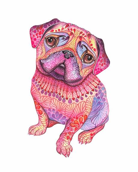 Enfréntate a los animales de Ola Ilustracion perro de Ola Liola