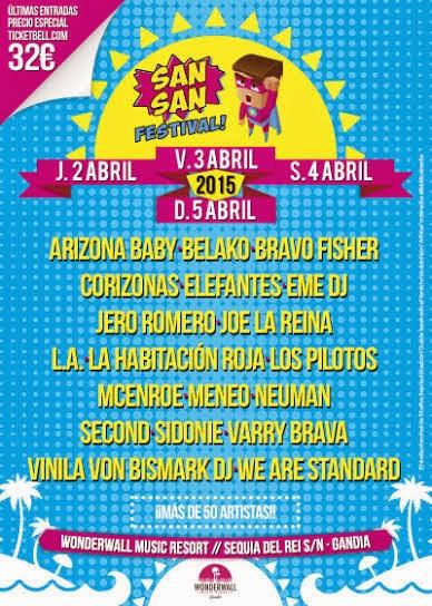 SanSan Festival 2015 Confirma Nuevos Nombres